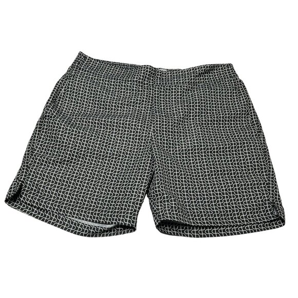 Frescobol Carioca Classic Swim Shorts in Black White - Picture 1 of 3